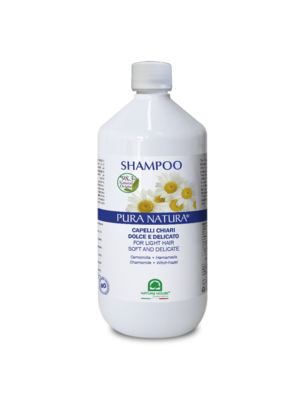 SHAMPOO CAPELLI CHIARI  DOLCE E DELICATO con Camomilla e Hamamelis