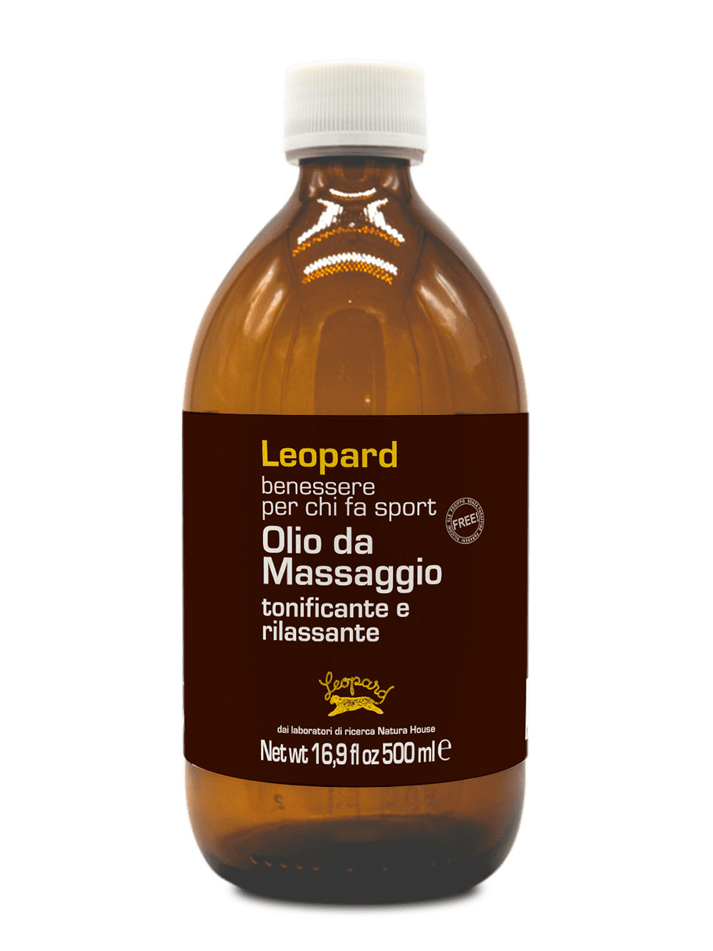 LEOPARD Sport OLIO MASSAGGIO Tonificante Rilassante