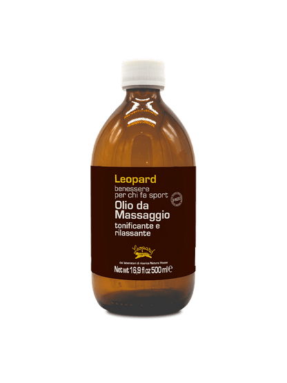 LEOPARD Sport OLIO MASSAGGIO Tonificante Rilassante