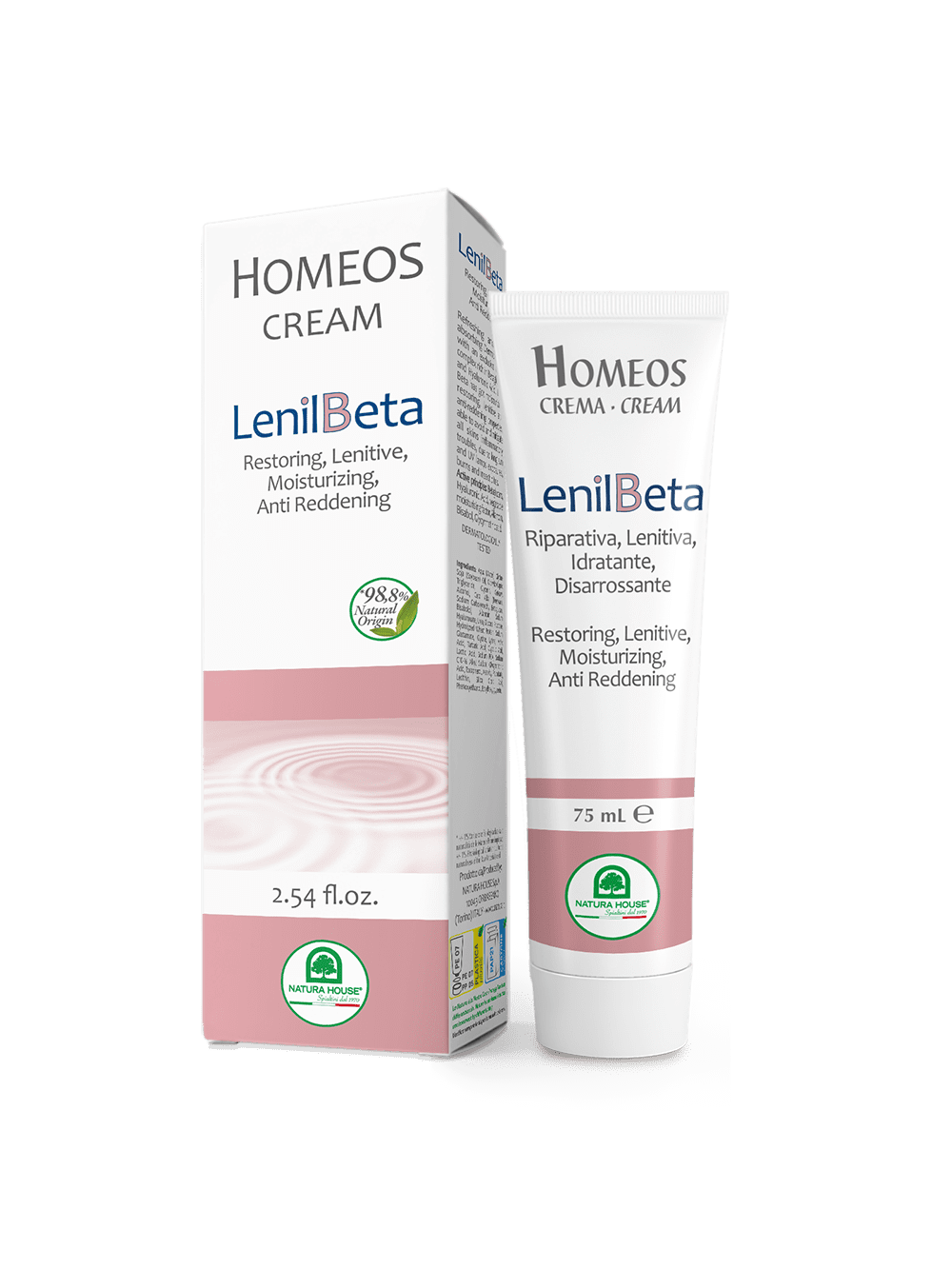 HOMEOS LENIL BETA CREAM rich in Beta Glucans and Hyaluronic Acid