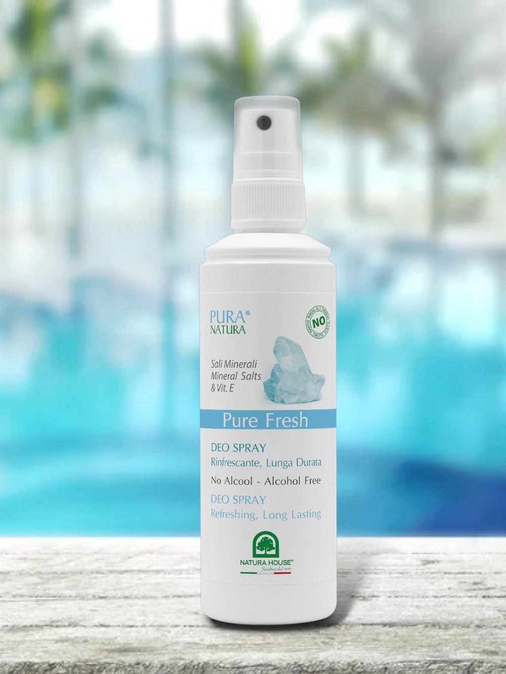 DEO PURE FRESH Deodorante SPRAY No Gas - Rinfrescante, Lunga Durata