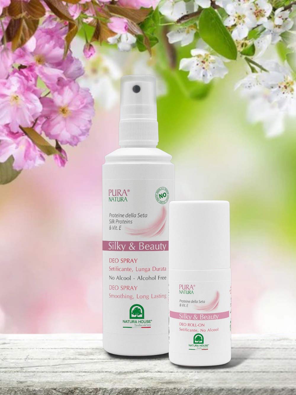 DEO SILKY &amp; BEAUTY Deodorante SPRAY - Rallenta la Ricrescita dei Peli - Setificante, Lunga Durata