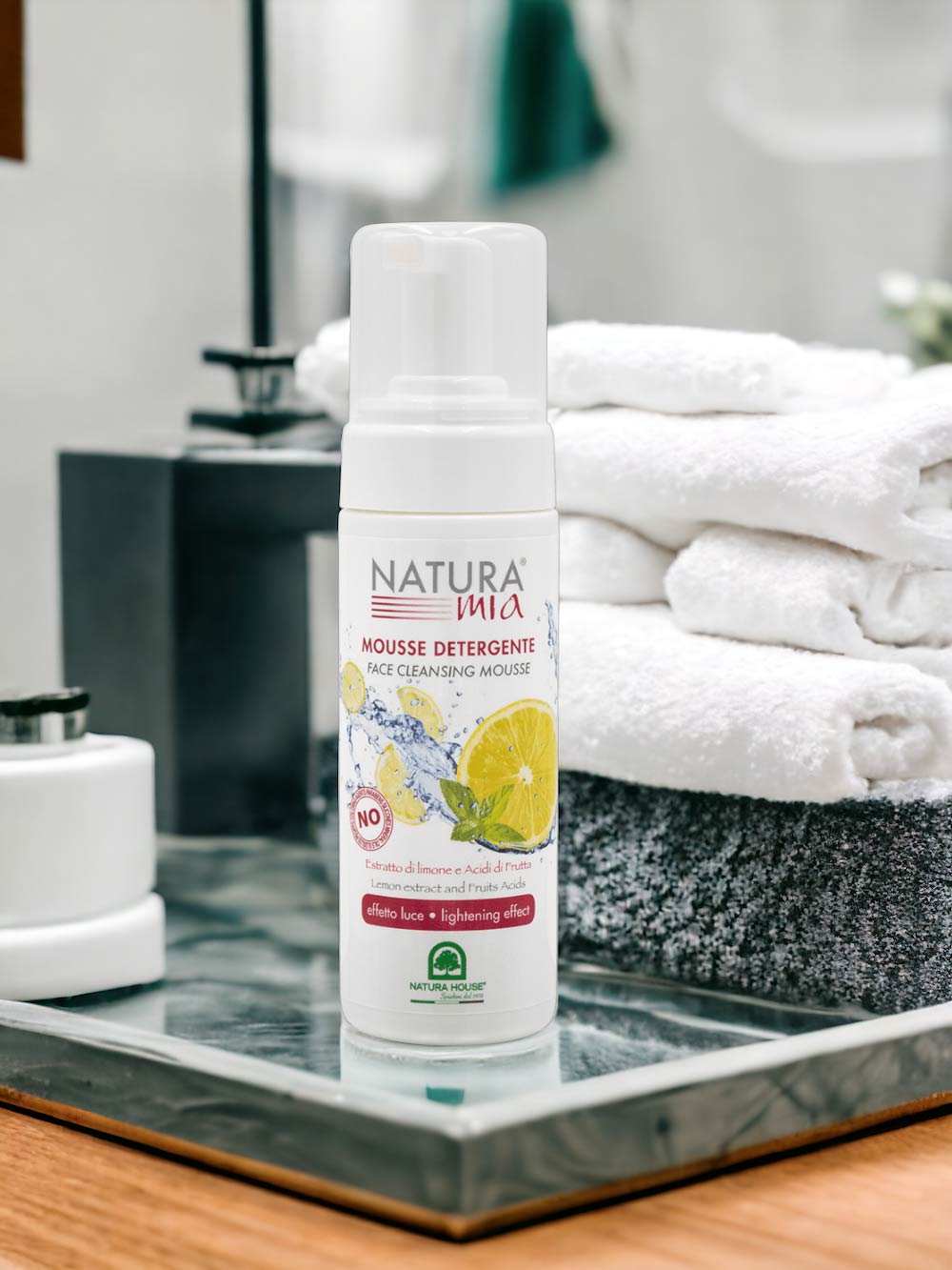 NATURA MIA MOUSSE DETERGENTE E PURIFICANTE Effetto Luce