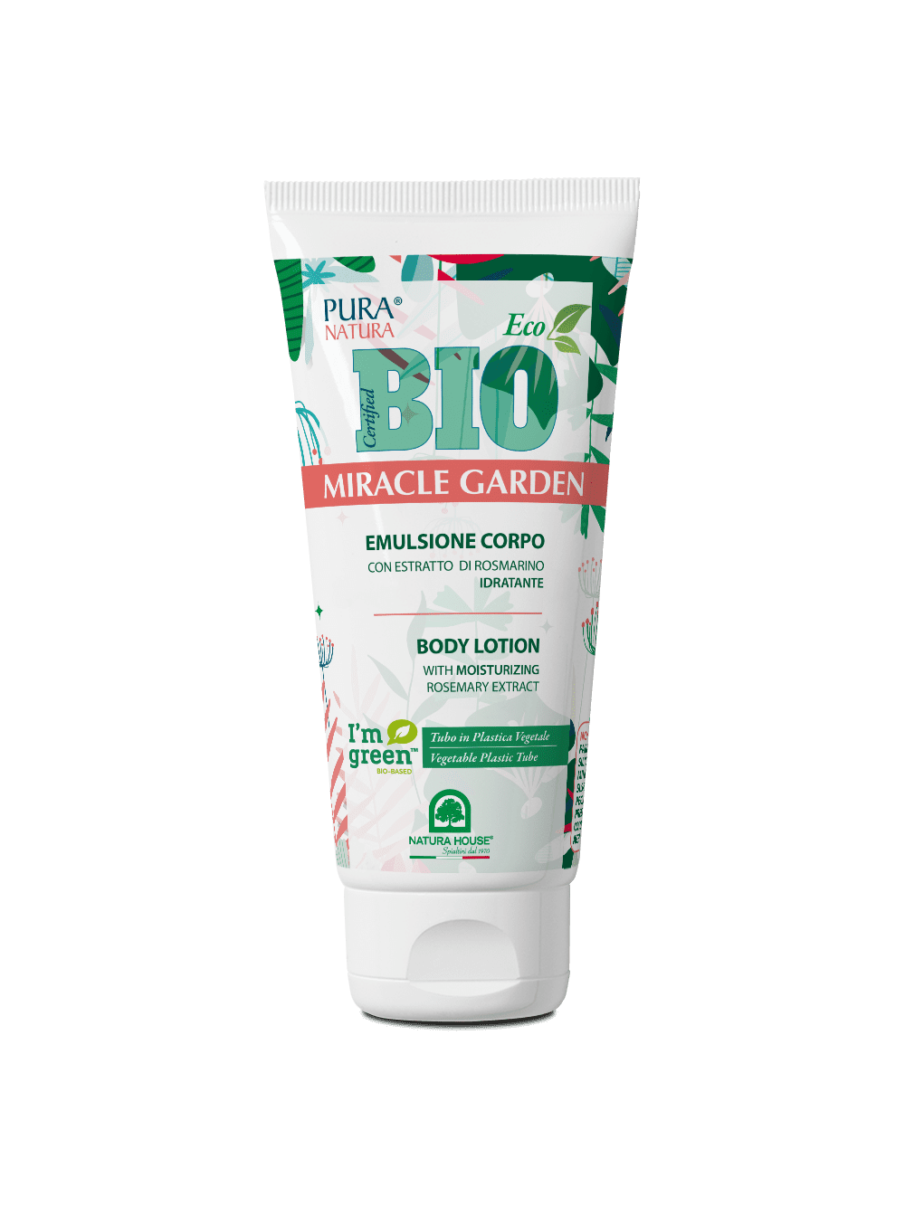 MIRACLE GARDEN BIO EMULSIONE CORPO con Estratto di Rosmarino, Idratante