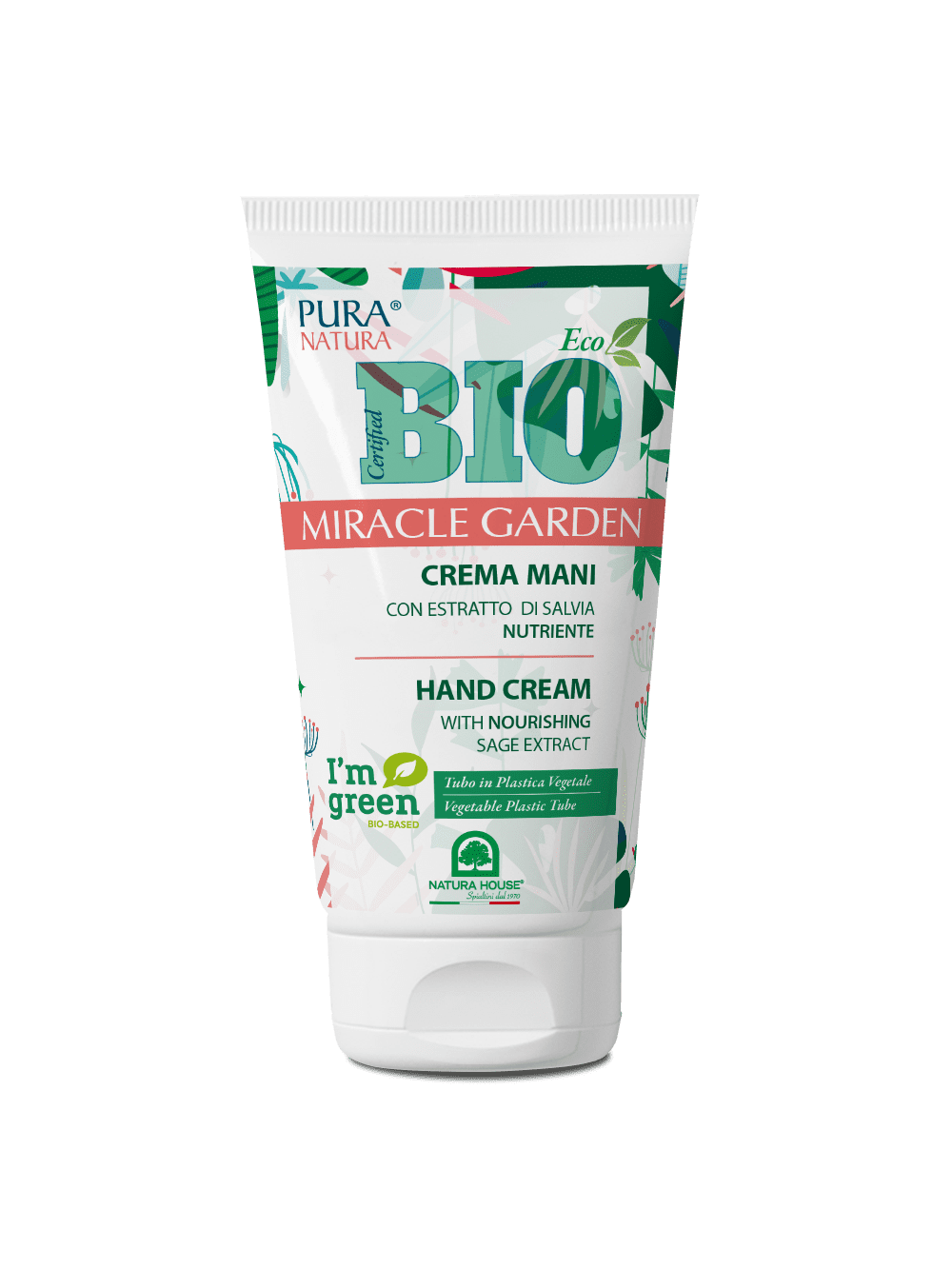 MIRACLE GARDEN BIO CREMA MANI con Estratto di Salvia, Nutriente