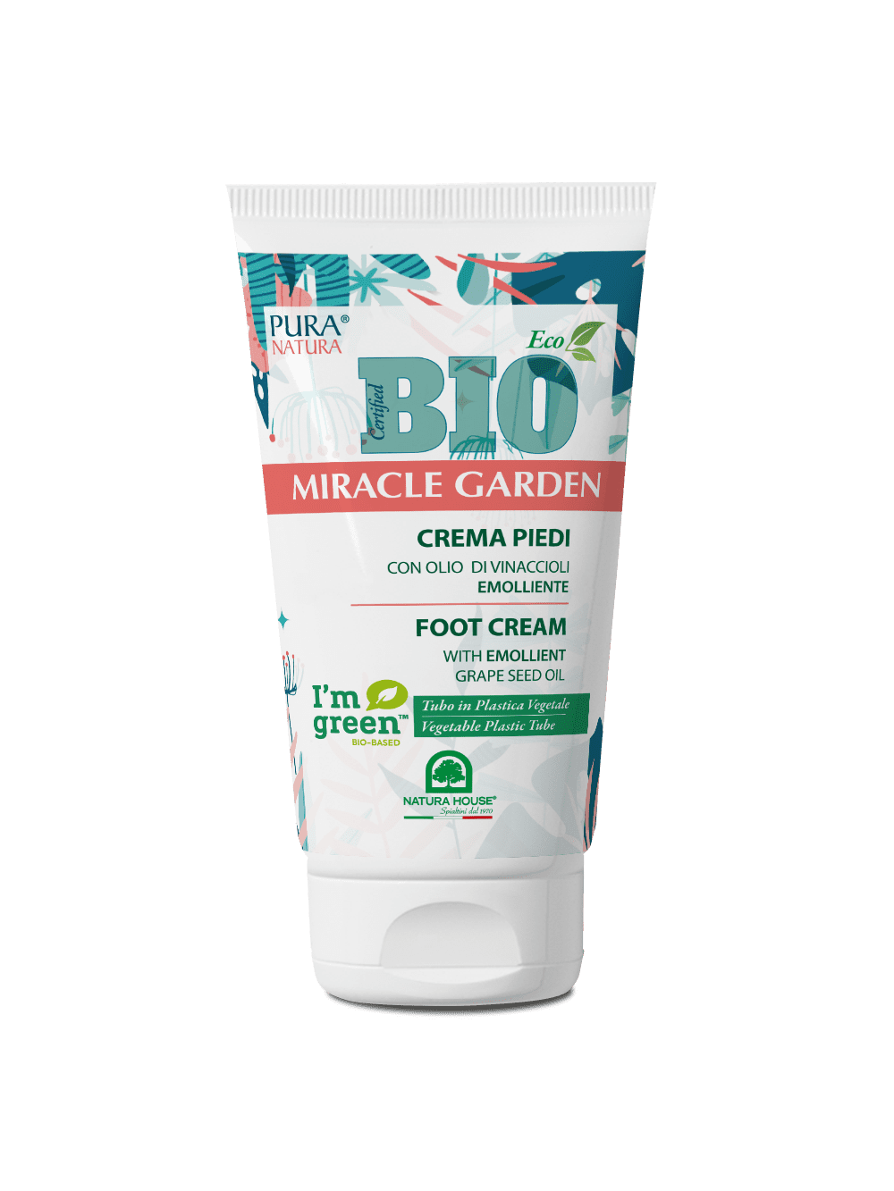 MIRACLE GARDEN BIO CREMA PIEDI con Olio di Vinaccioli, Emolliente